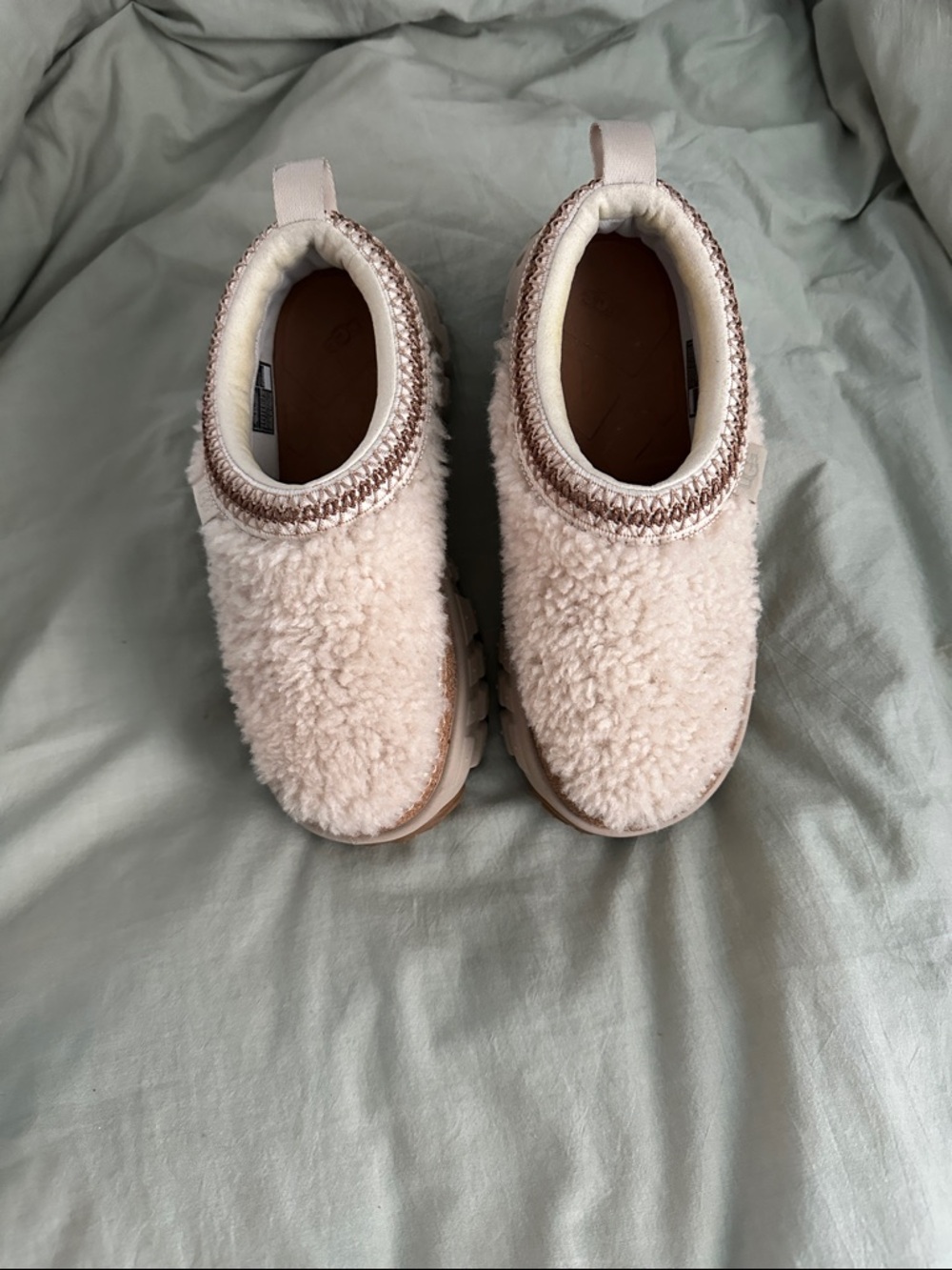 Ugg Cozy Faux-Shearling Slip-On Shoes - Light Beige